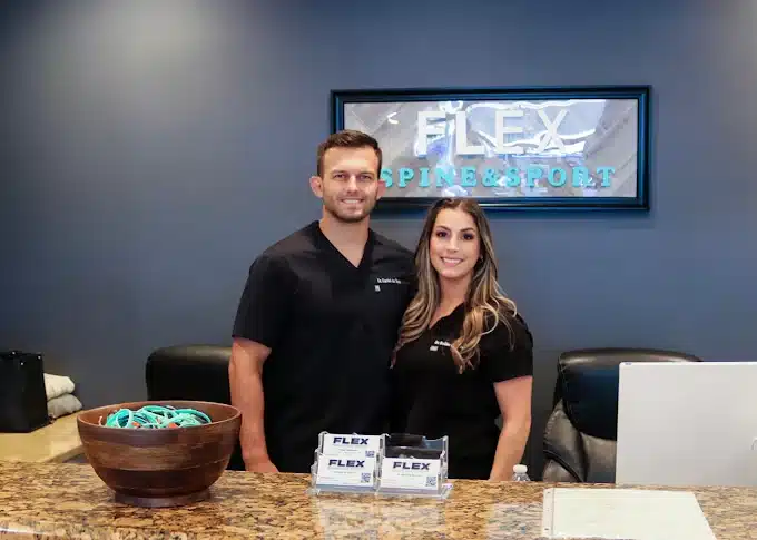 A chiropractic adjustment at Resurge Spine and Sport